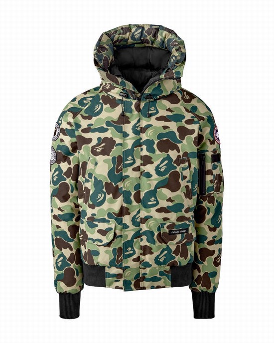 Vestes Bape X Canada Goose X Concepts ABC Camo Chilliwack Bomber Homme Vert | PJYCN6824