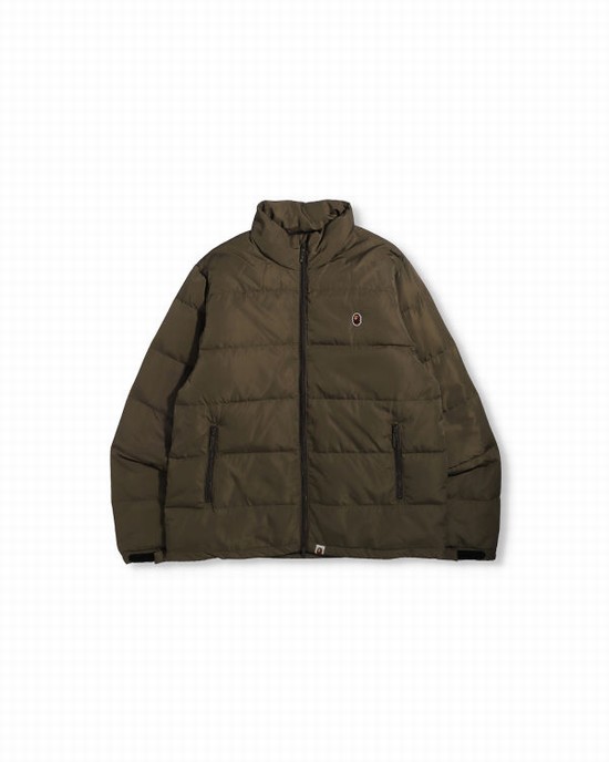 Vestes Décontractées Bape Ape Head One Point Homme Vert | OITXM9803