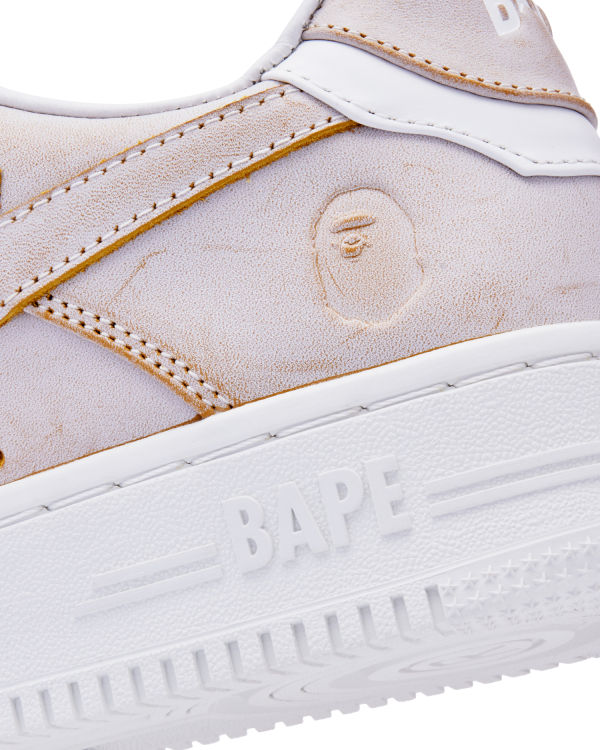 Baskets Bape STA #5 Femme Beige | NTDEZ4259