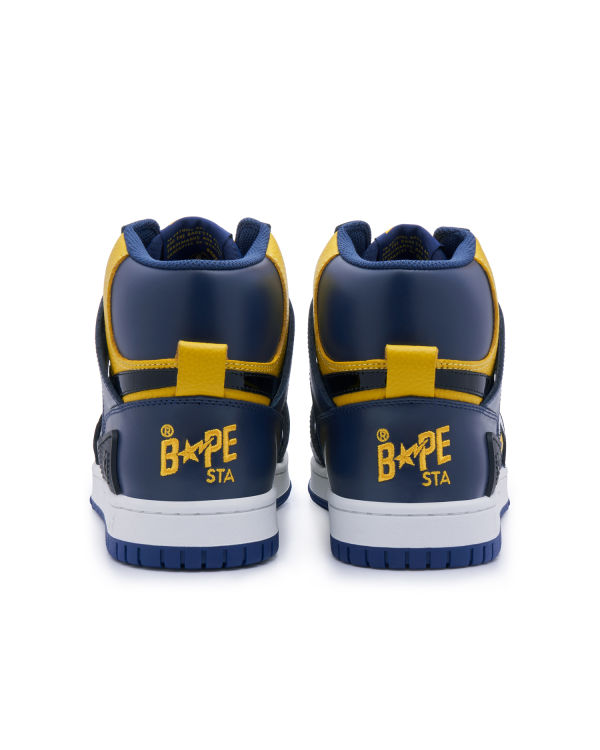 Baskets Bape STA 93 HI Homme Bleu Marine Bleu | XHSPK0741