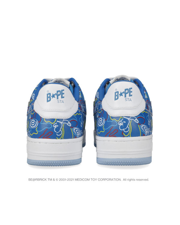 Baskets Bape STA X Medicom Toy Be@R Camo M1 Homme Bleu Clair | XKFPI2850