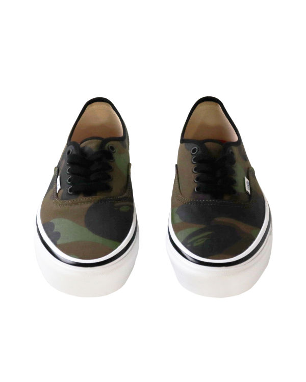 Baskets Bape X Vans 1st Camo Authentic Homme Vert | YKVEO7586