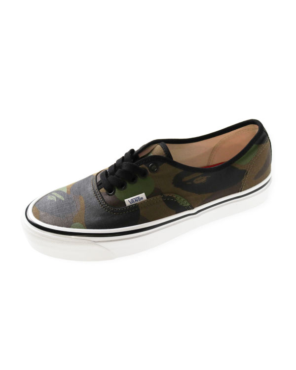 Baskets Bape X Vans 1st Camo Authentic Homme Vert | YKVEO7586