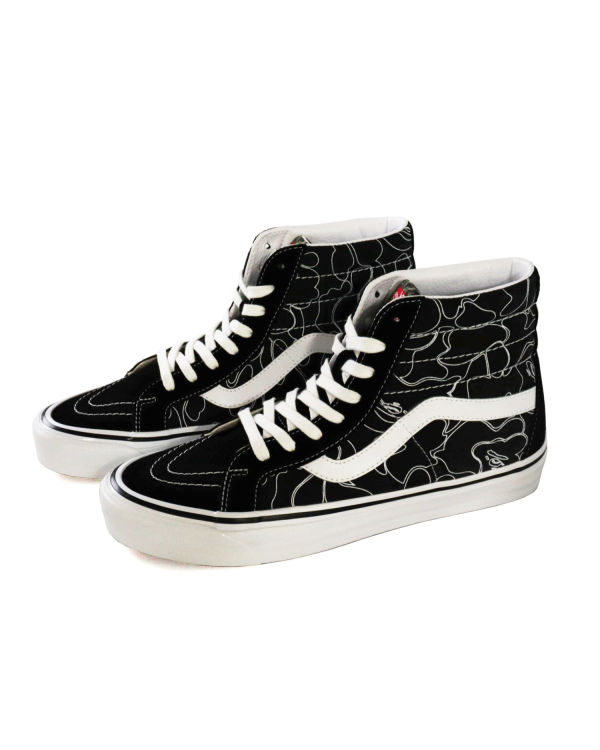 Baskets Bape X Vans Line ABC Camo Sk8-Hi Homme Noir | NMSIH9135