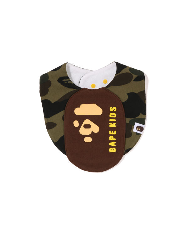 Bavoir Bape 1st Camo Ape Head Motif Enfant Vert | WXVUA4978