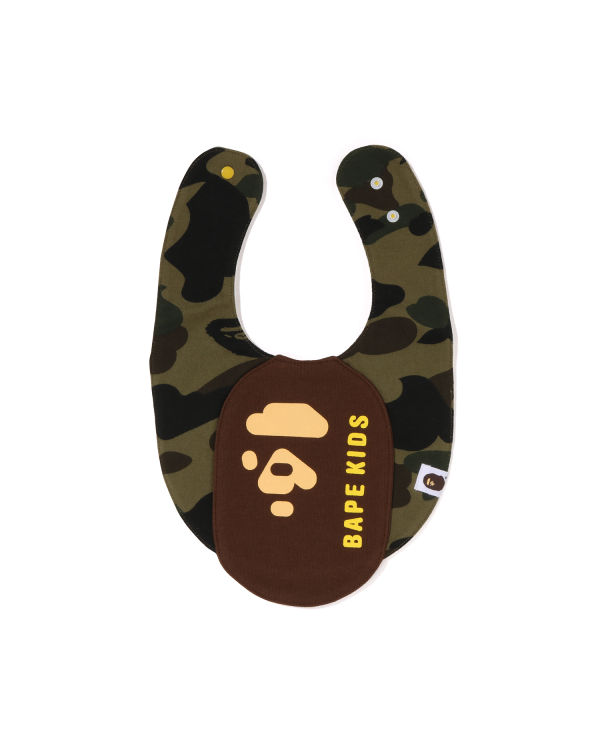 Bavoir Bape 1st Camo Ape Head Motif Enfant Vert | WXVUA4978