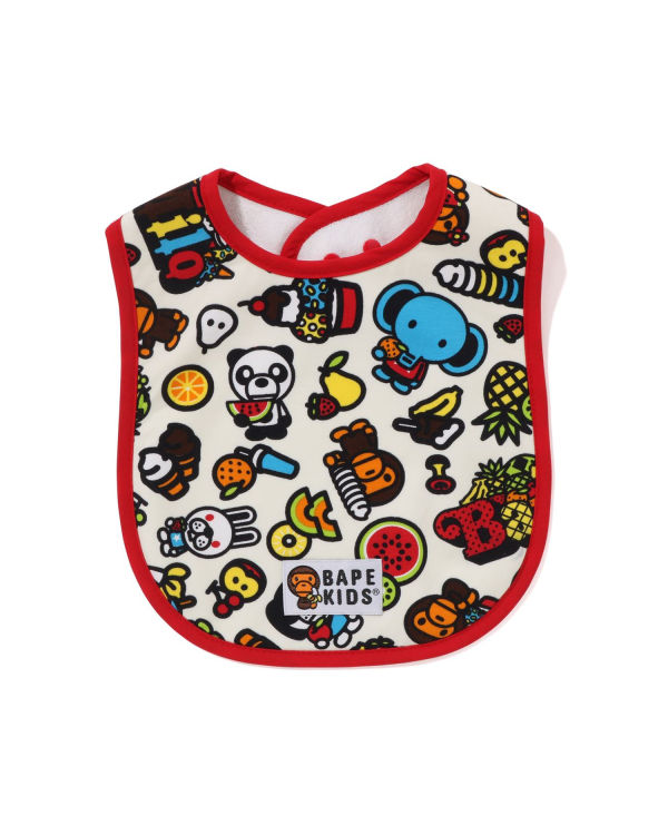 Bavoir Bape Milo Mixed Fruit Enfant Blanche | FJKUX2041