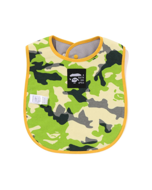 Bavoir Bape Woodland Camo Milo Fishing Print Reversible Enfant Beige | QRJGE0269