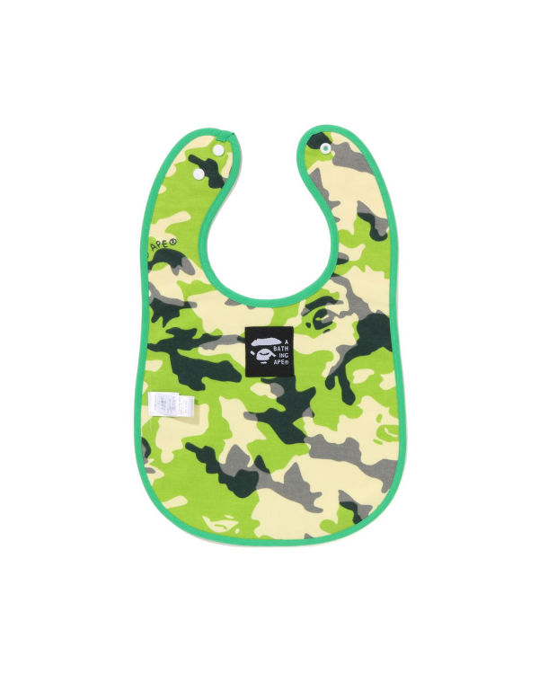 Bavoir Bape Woodland Camo Milo Fishing Print Reversible Enfant Vert | WYHMJ6018