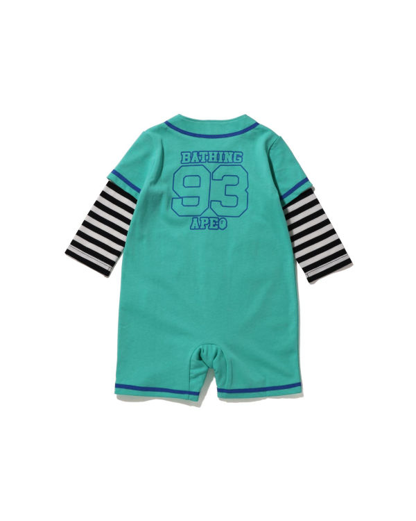 Body Bape Hoop Baseball Layered Rompers Enfant Menthe | CWIKE1054