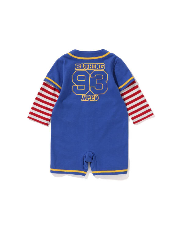 Body Bape Hoop Baseball Layered Rompers Enfant Bleu | TCPDO3498