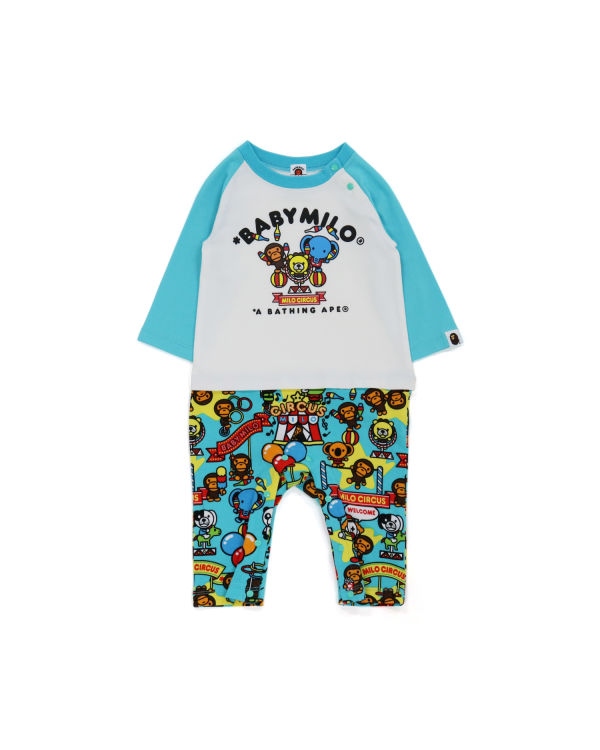 Body Bape Milo Circus L/S romper Enfant Bleu | AWKBE7815