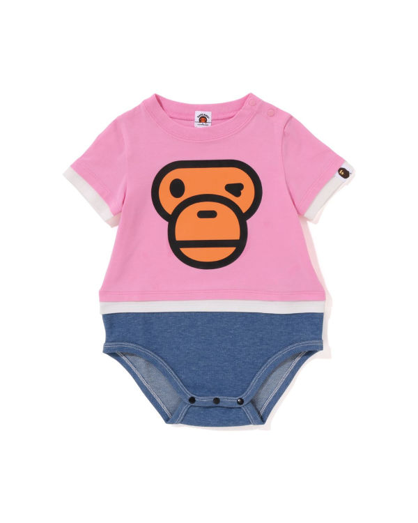 Body Bape Milo Face Layered Enfant Rose | PJCTO7248