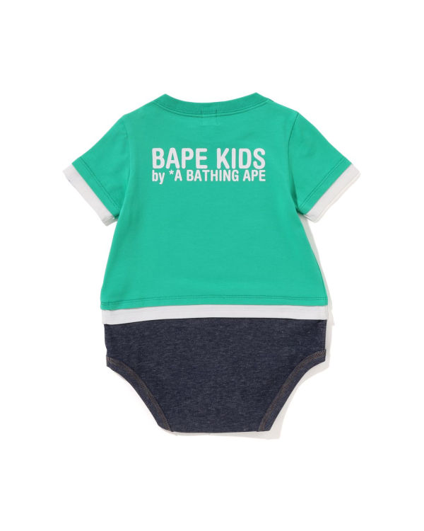 Body Bape Milo Face Layered Enfant Vert Clair | JICYE0432