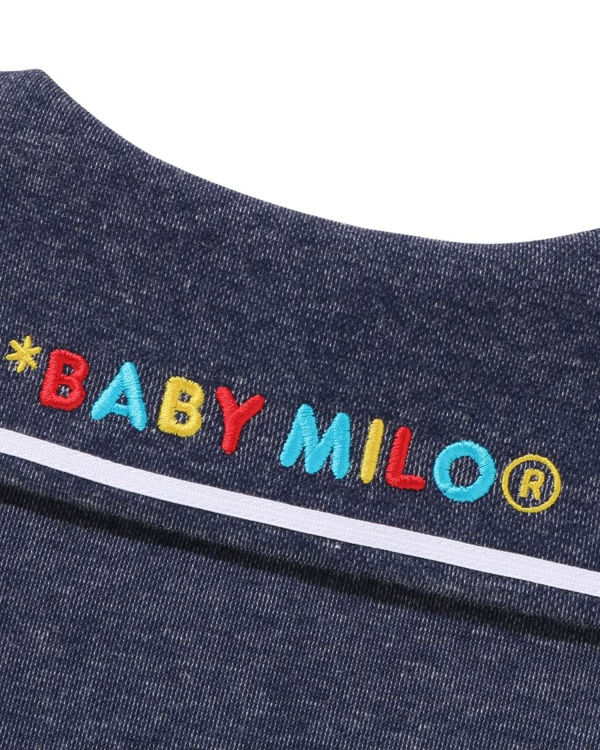 Body Bape Milo Jersey Denim Sailor Collar Enfant Bleu | BDPIU7182