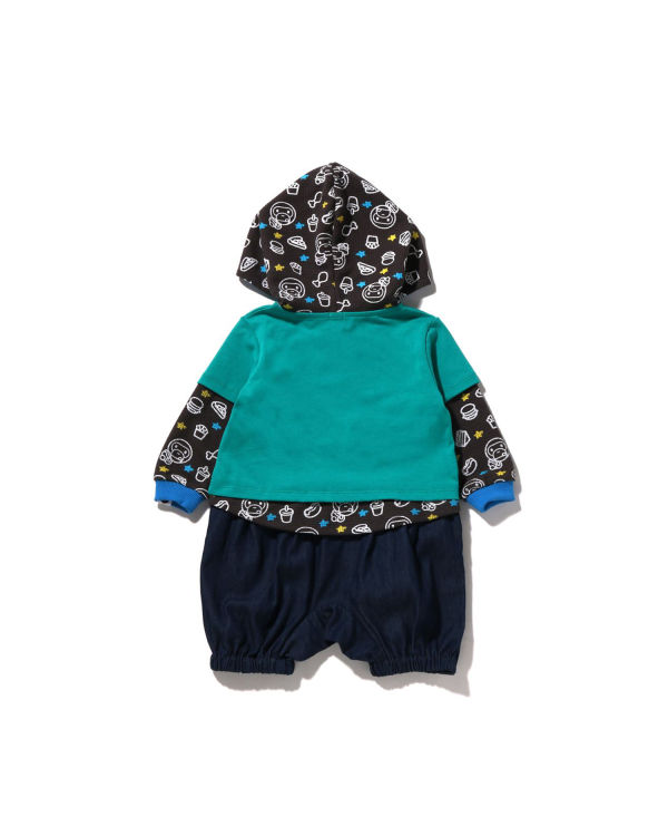 Body Bape Milo Junk Aliments Layered Romper Enfant Menthe | OKBSC6247