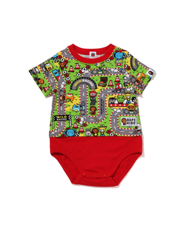 Body Bape Milo Racing Enfant Rouge Clair | GOCAJ7485