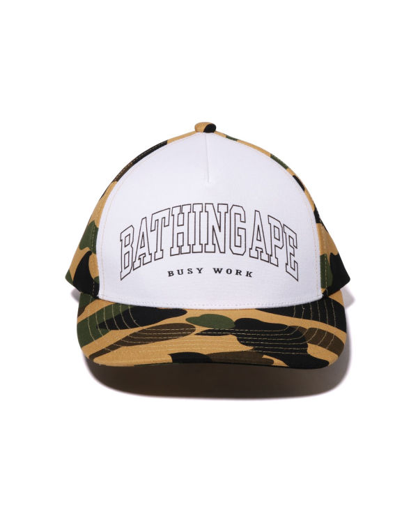 Casquettes Bape 1st Camo Homme Jaune | HBXAI3482