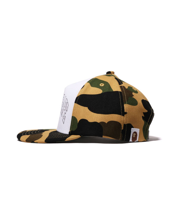 Casquettes Bape 1st Camo Homme Jaune | HBXAI3482