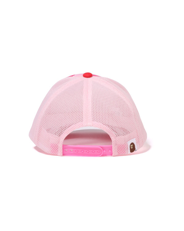 Casquettes Bape ABC Camo Ape Face Mesh Homme Rose | FVLQR8149