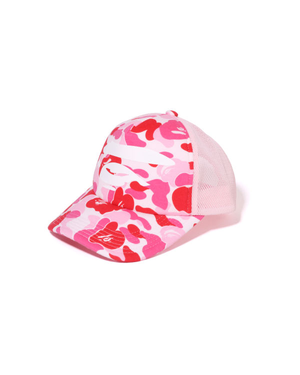 Casquettes Bape ABC Camo Ape Face Mesh Homme Rose | FVLQR8149