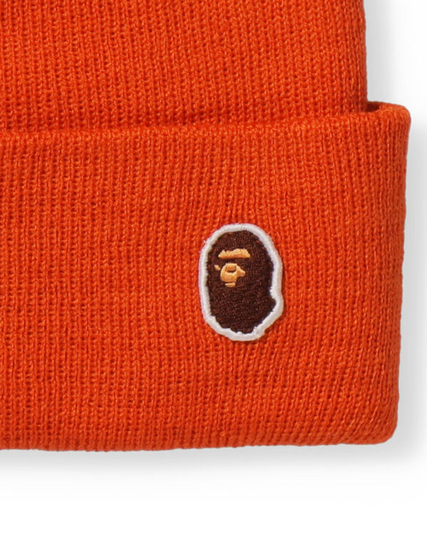 Casquettes Bape Ape Head One Point Homme Orange | WKPER3761