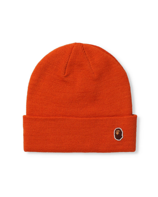 Casquettes Bape Ape Head One Point Homme Orange | WKPER3761