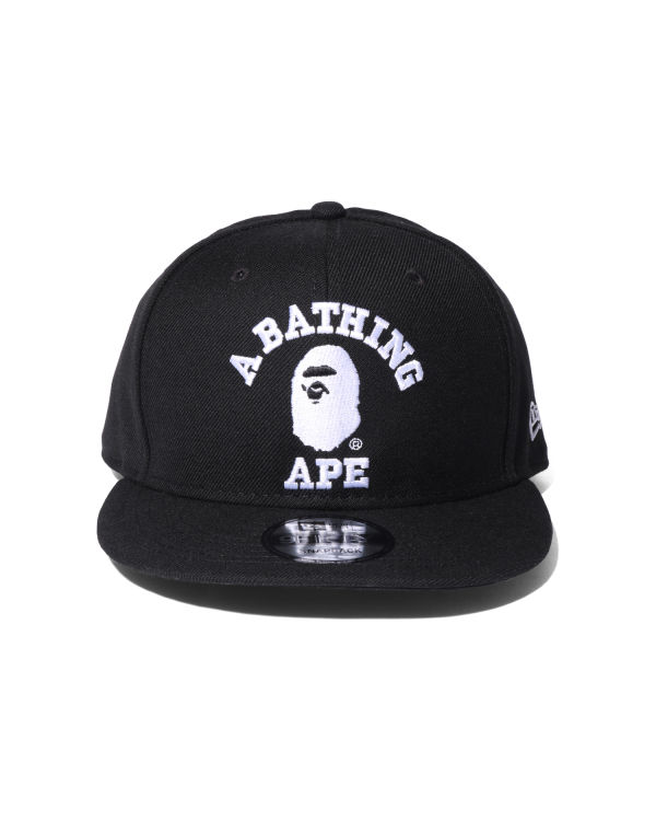 Casquettes Bape College New Era Snap Back Homme Noir | FOECP1042