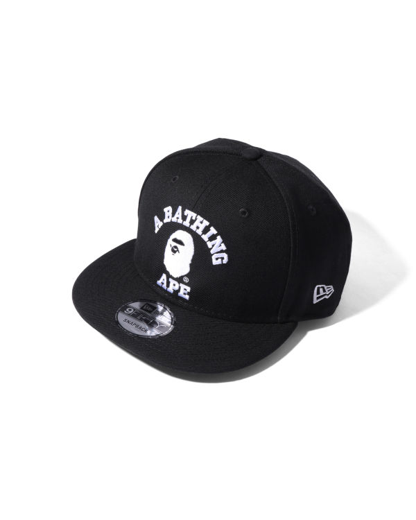 Casquettes Bape College New Era Snap Back Homme Noir | FOECP1042