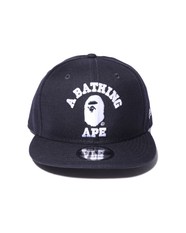 Casquettes Bape College New Era Snap Back Homme Bleu Marine Bleu | UXZGJ1954