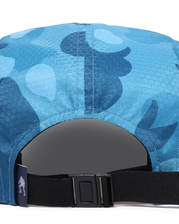 Casquettes Bape Honeycomb Camo Jet Homme Bleu Clair | KEBSW4073