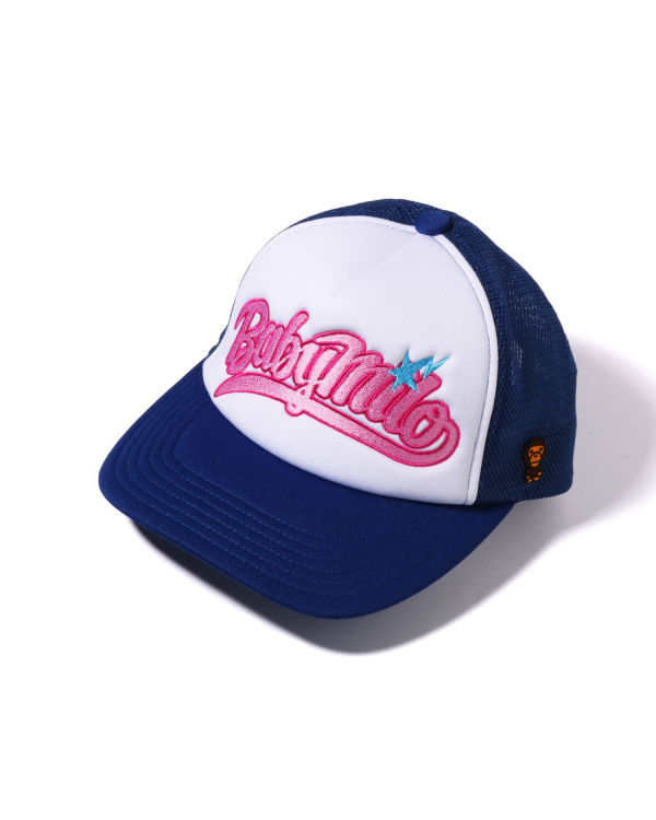 Casquettes Bape Milo Embroidery Mesh Femme Bleu | KSELC4759