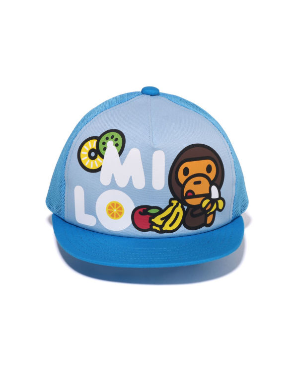 Casquettes Bape Milo Fruits Mesh Enfant Bleu | HNEAL0178