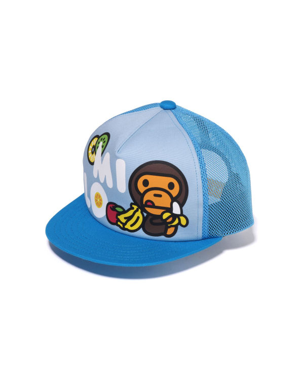 Casquettes Bape Milo Fruits Mesh Enfant Bleu | HNEAL0178