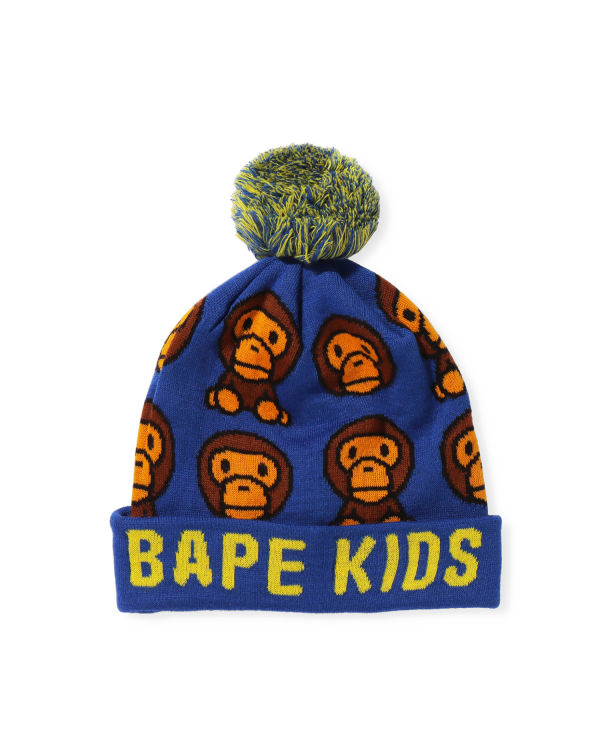 Casquettes Bape Milo Pattern Enfant Bleu | TBCAY1709