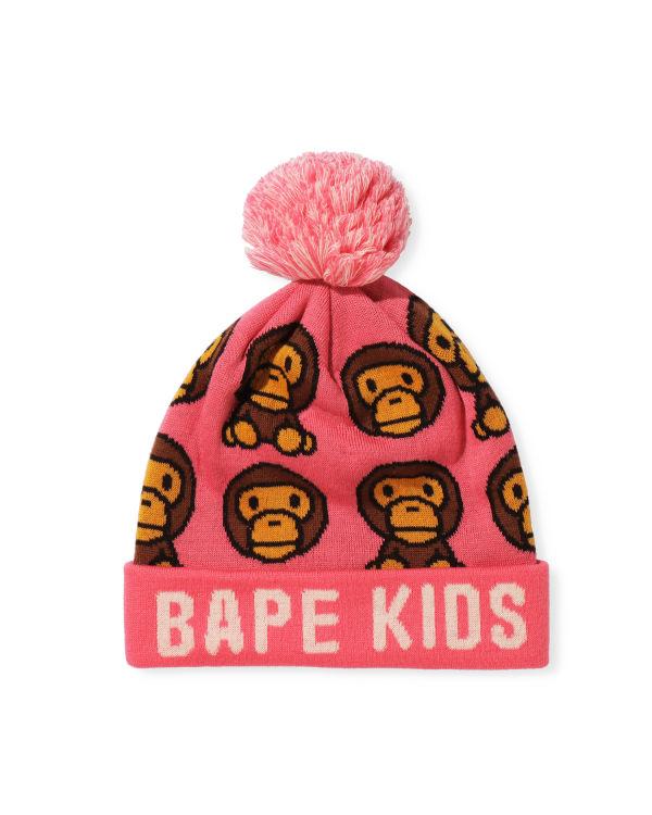 Casquettes Bape Milo Pattern Enfant Rose | MTQWB3146