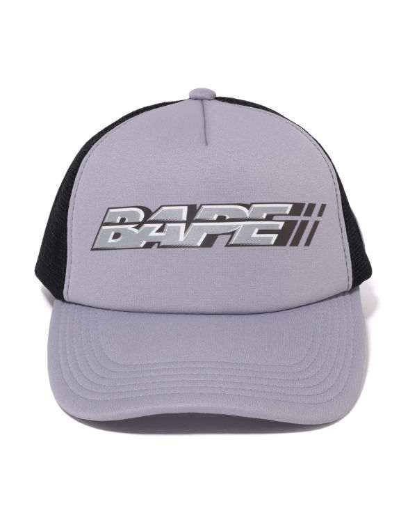 Casquettes Bape Racer Mesh Homme Grise | AMRFN0821