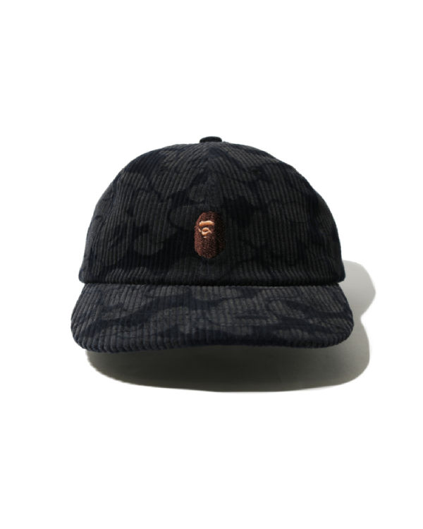 Casquettes Bape Solid Camo Corduroy Panel Femme Bleu Marine Bleu | KNWXA7631