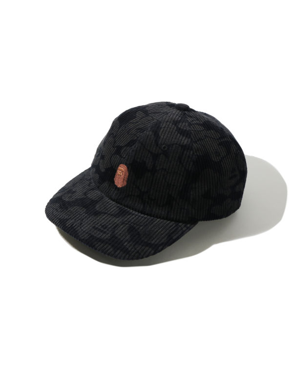 Casquettes Bape Solid Camo Corduroy Panel Femme Bleu Marine Bleu | KNWXA7631