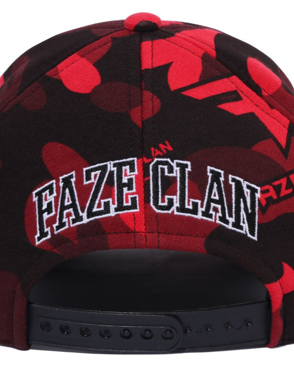 Casquettes Bape X Faze Clan Snap Back Homme Rouge Clair | LNWEU2981