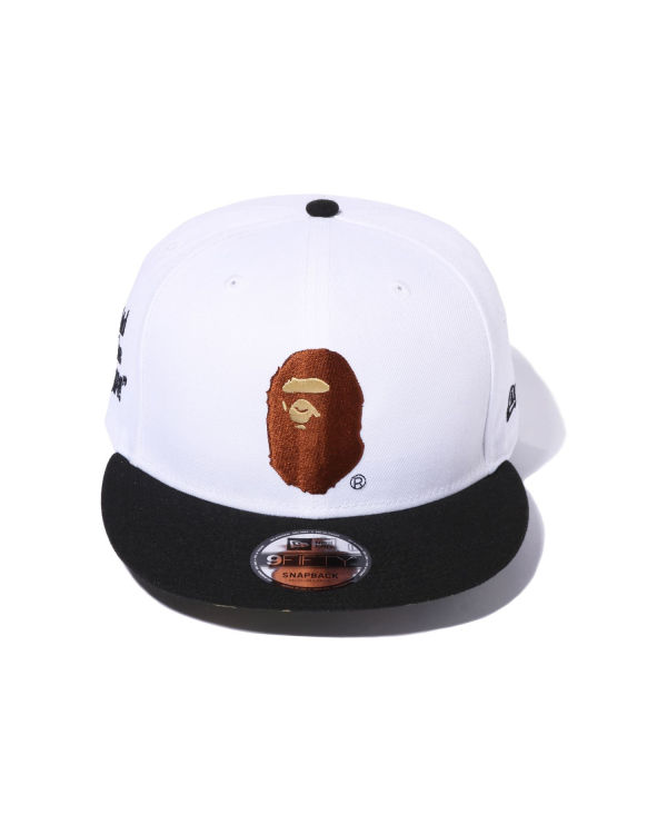 Casquettes Bape X New Era Ape Head 9 Fifty Homme Blanche | YFNAO1049