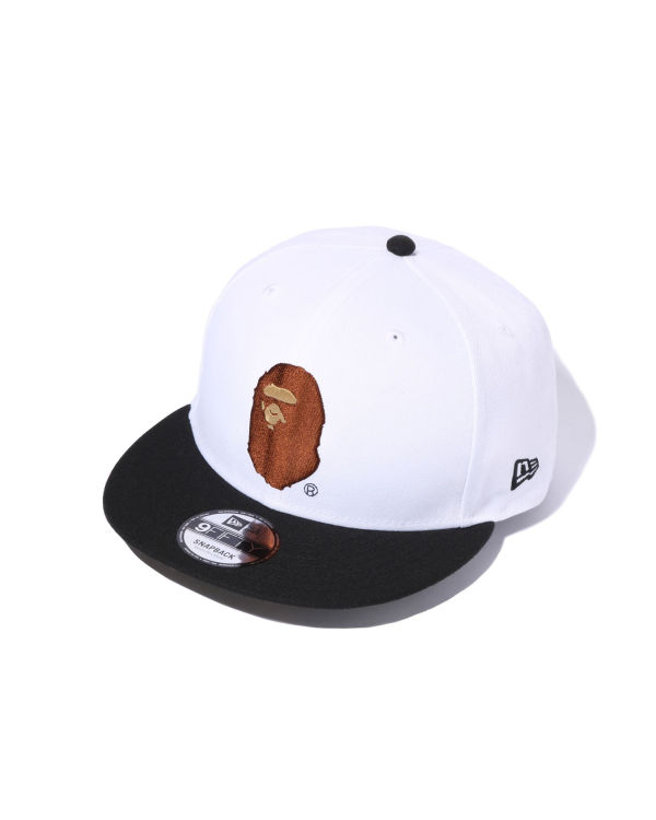 Casquettes Bape X New Era Ape Head 9 Fifty Homme Blanche | YFNAO1049