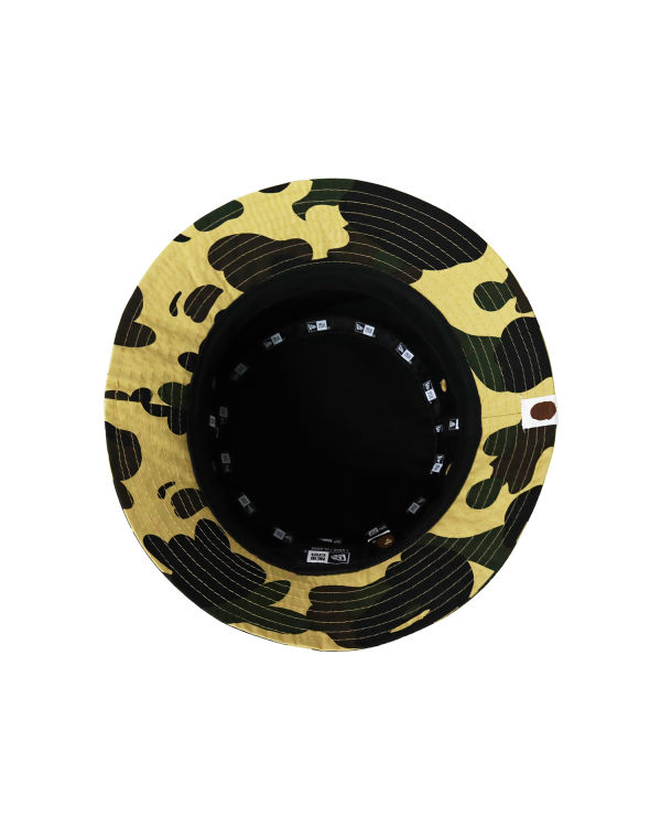 Chapeaux Bape New Era 1st Camo Bucket Homme Jaune | RSBYX4685