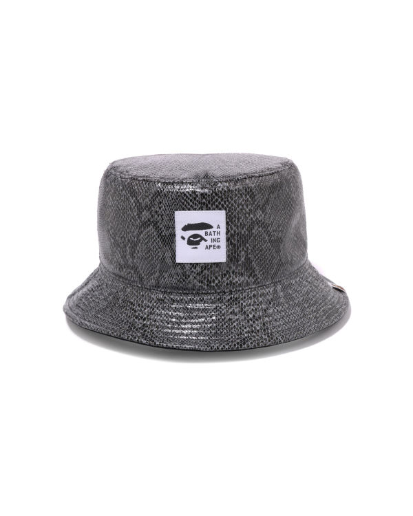 Chapeaux Bape Snake Reversible Bucket Homme Grise | XLUYM8036