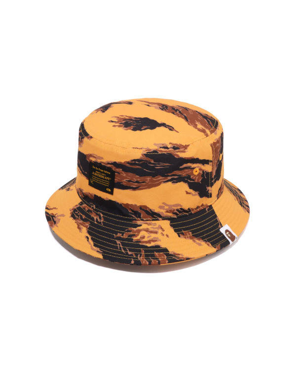 Chapeaux Bape Tiger Camo Bucket Homme Orange | JSRDX2157