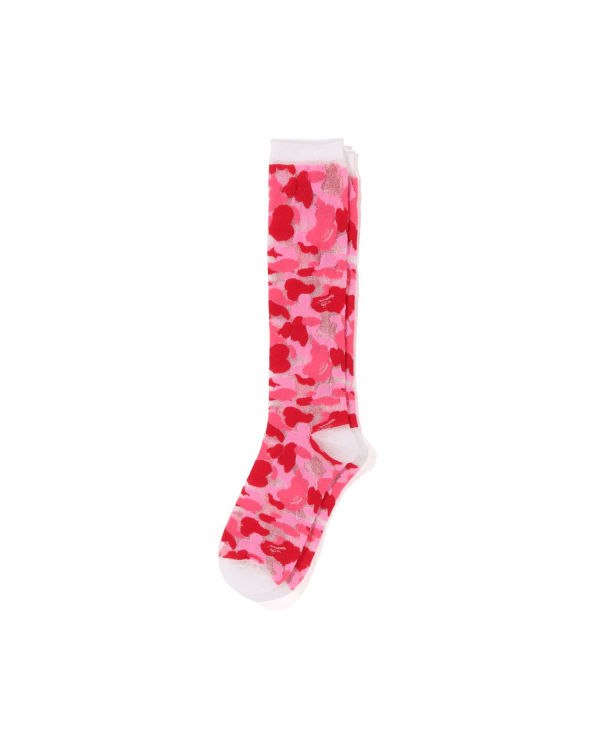 Chaussettes Bape ABC Camo Clear Femme Rose | VMYIK7824