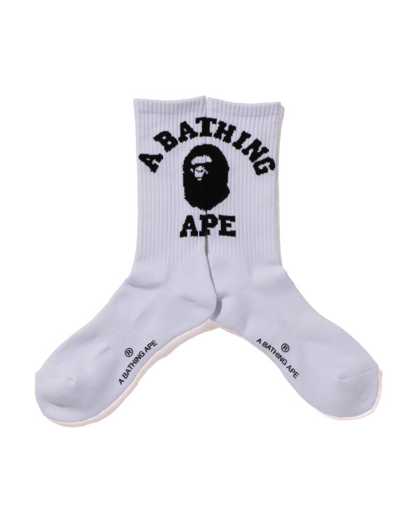 Chaussettes Bape College Homme Blanche | SYJVP8971