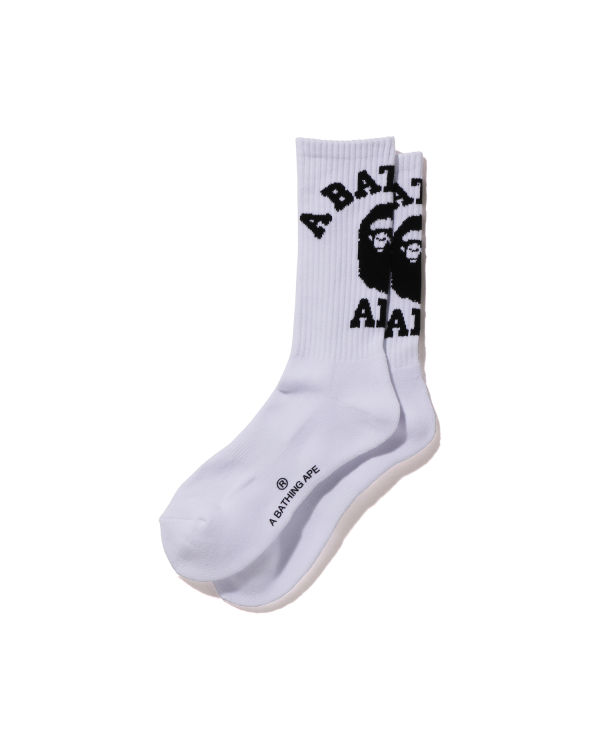 Chaussettes Bape College Homme Blanche | SYJVP8971