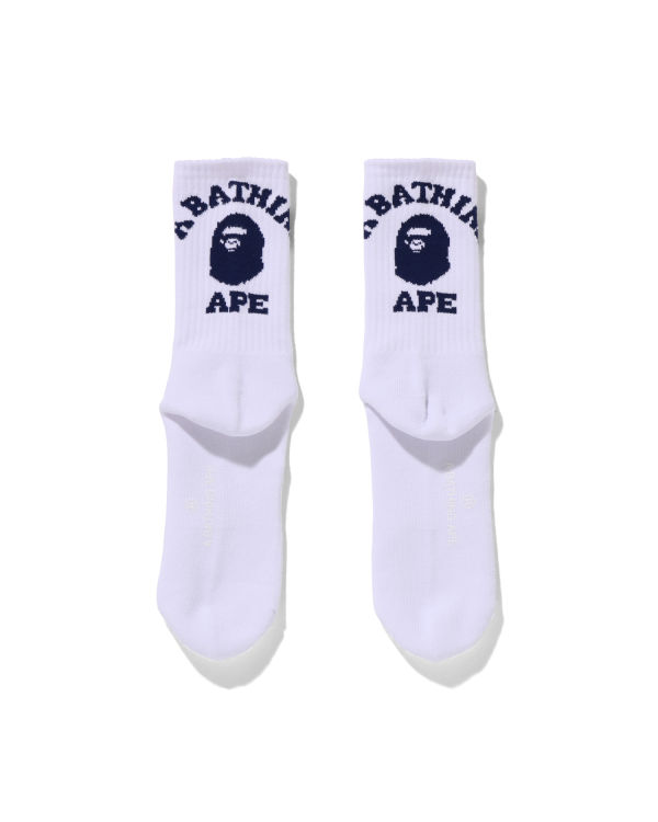 Chaussettes Bape College Homme Bleu | VQXDL9521