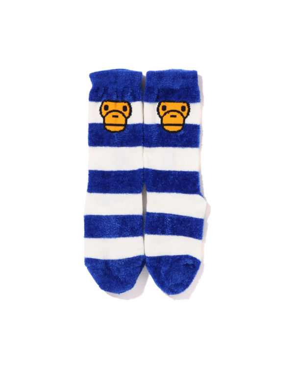 Chaussettes Bape Hoop Milo Face Enfant Bleu | HFINE1724